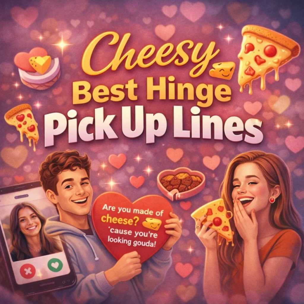 Cheesy best Hinge pick up lines that actually work in 2026 for funny conversations