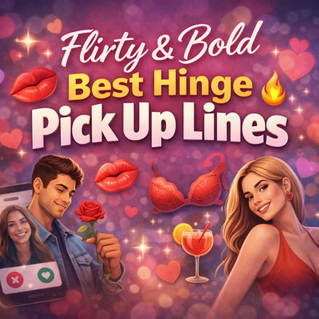 Flirty and bold Hinge pick up lines that actually work for guys in 2026