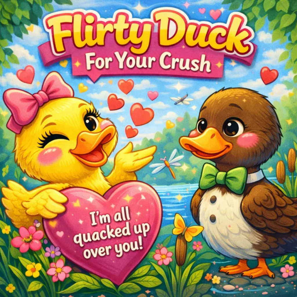 Flirty Duck For Your Crush