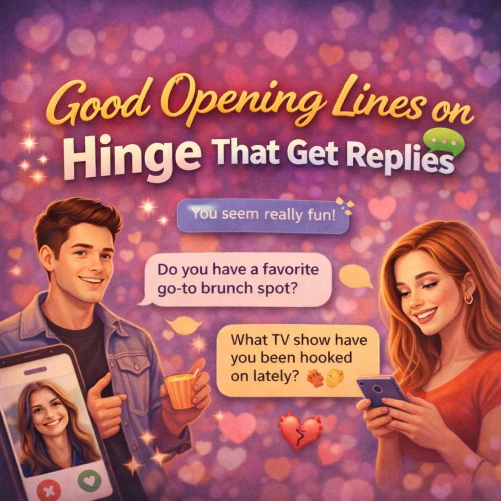 Good opening lines on Hinge that get replies and start engaging conversations