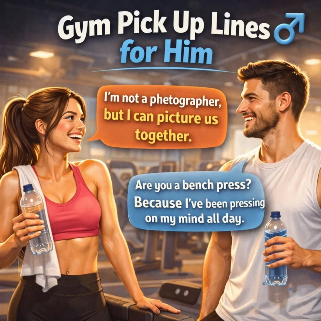 gym pick up lines for him couple flirting in gym