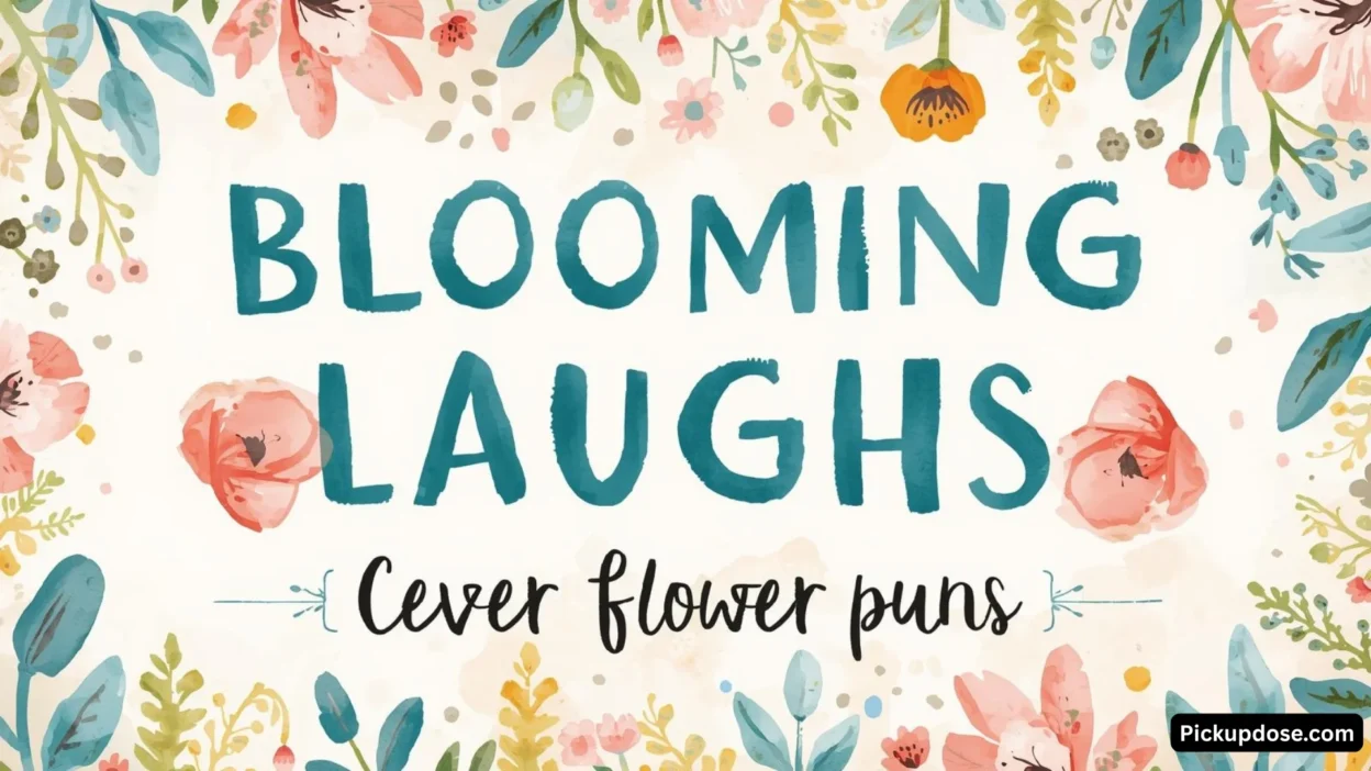 Blooming Laughs Clever Flower Puns