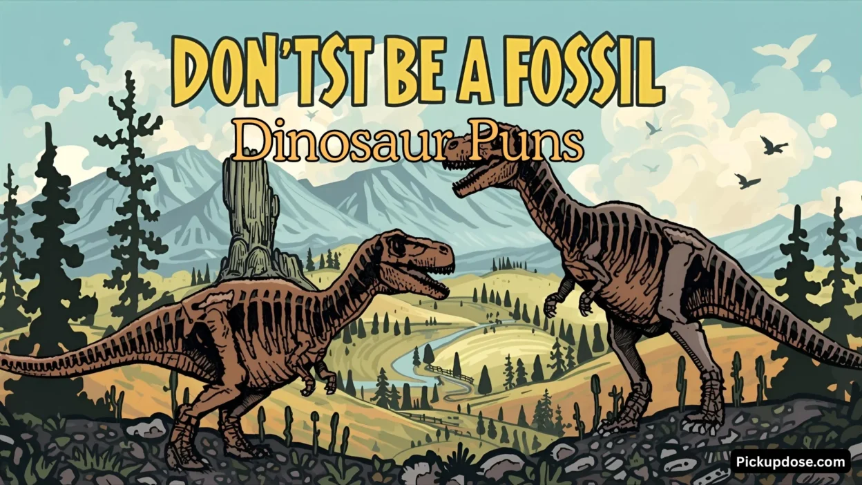 Dinosaur Puns Don’t Be a Fossil