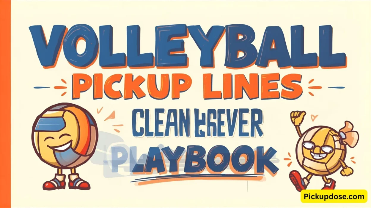 Volleyball Pickup Lines Clean & Clever Playbook