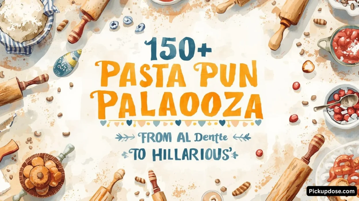 150+ Pasta Pun Palooza From Al Dente to Hilarious