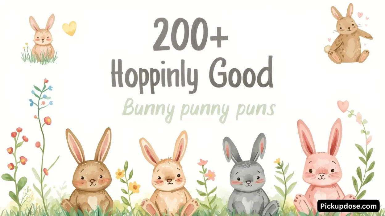200+ Hoppingly Good Bunny Puns for Every Occasion 🐰😂