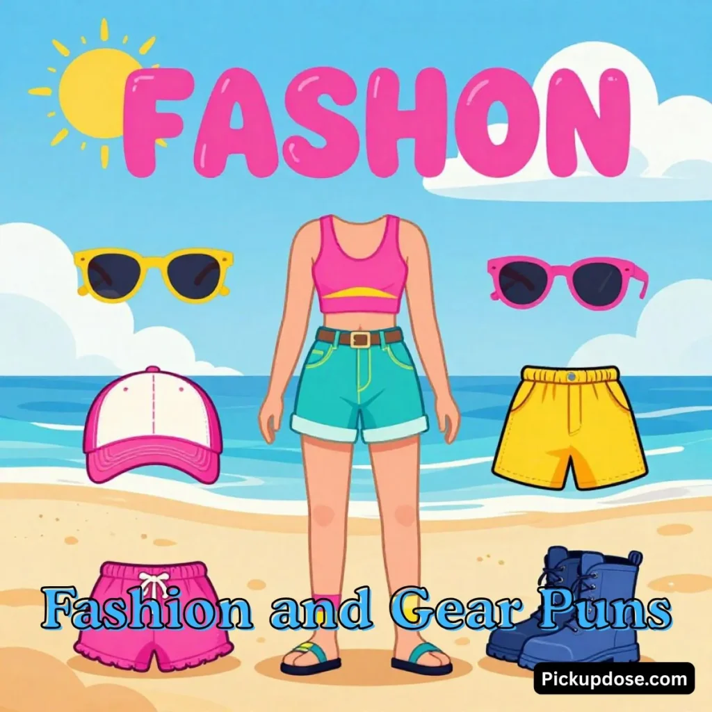 Beach Fashion and Gear Puns